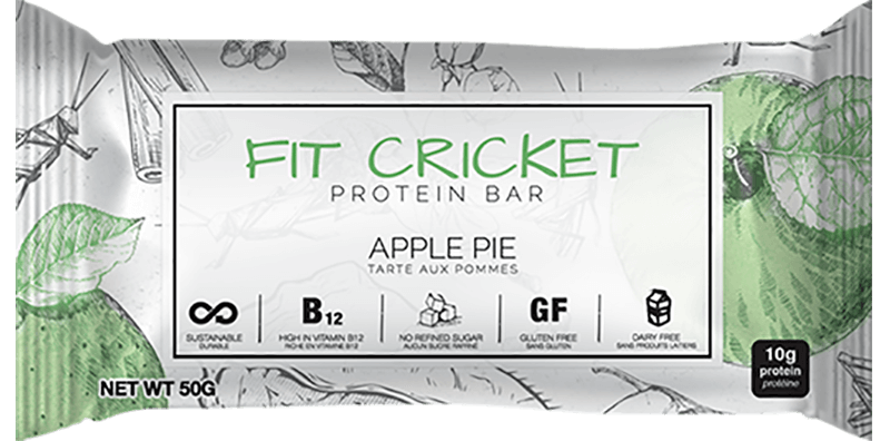 Fit Cricket Apple Pie Protein Bar 