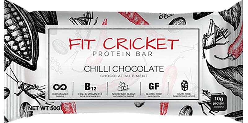 Fit Cricket Chili Chocolate Protein Bar