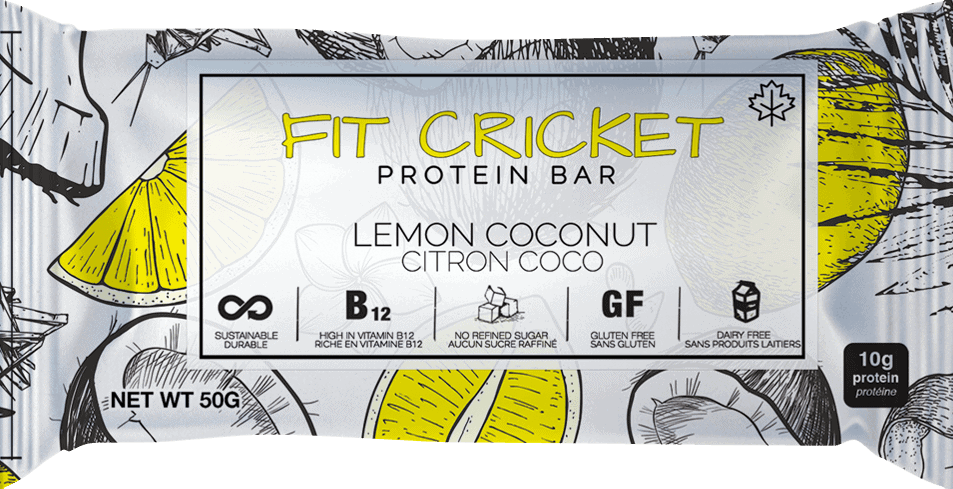 Fit Cricket Lemon coconut protein bar